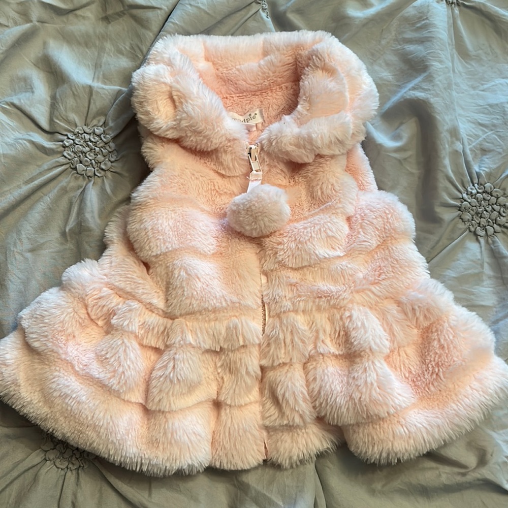 Adorable faux fur vest